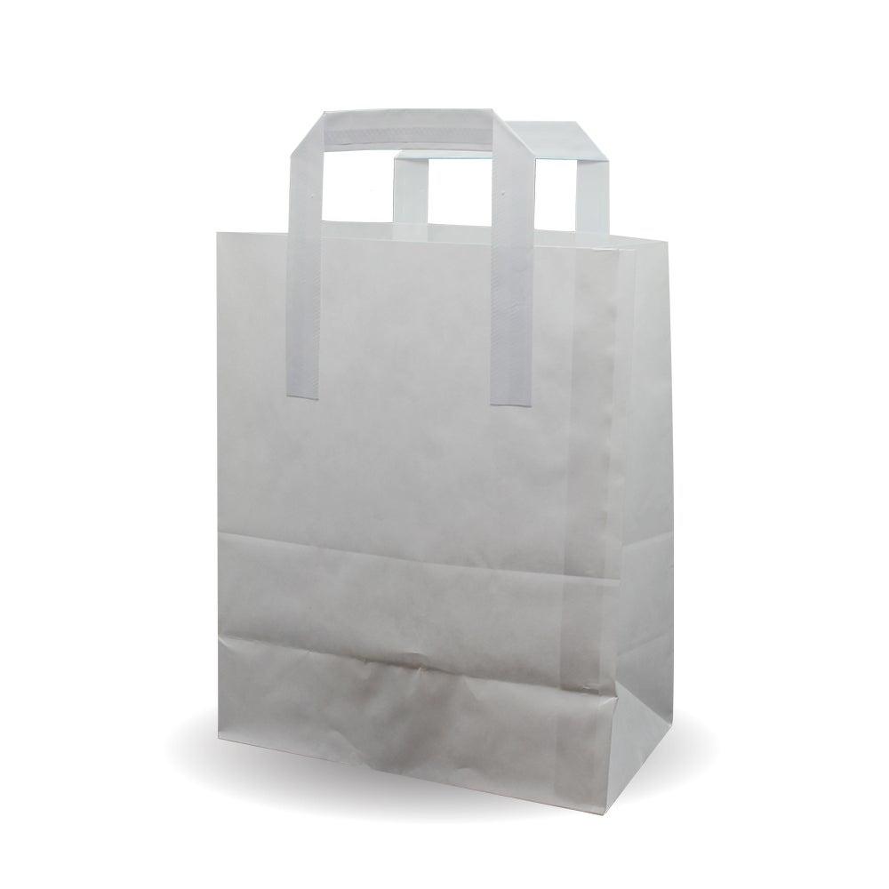 8.5x10x4.5" Medium White SOS Bags (Case of 250) - 1755 - 1