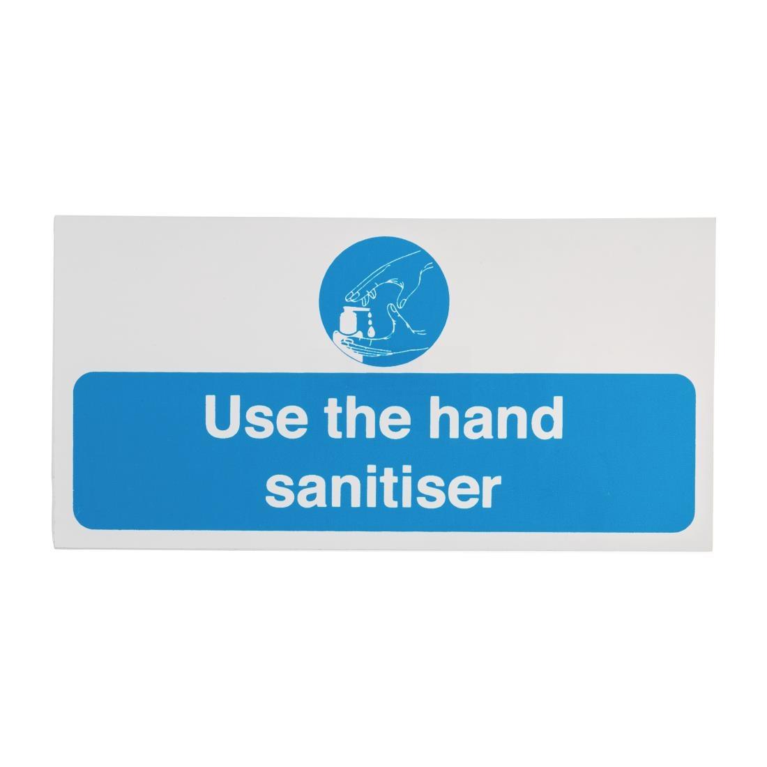 Use Hand Sanitiser Sign 100mm Self-Adhesive - FN839  - 1