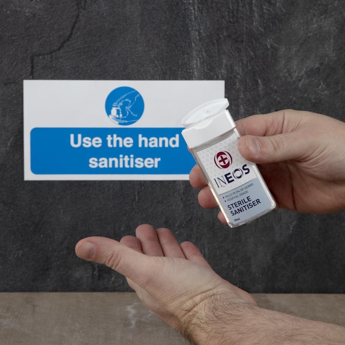 Use Hand Sanitiser Sign 100mm Self-Adhesive - FN839  - 4