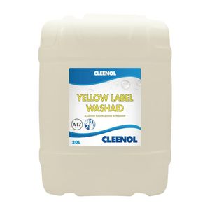 Cleenol Yellow Label Wash Aid Dishwasher Detergent 20Ltr - FT363  - 1