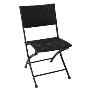Bolero PE Wicker Folding Chair Set (Pack of 2) - GL303  - 1