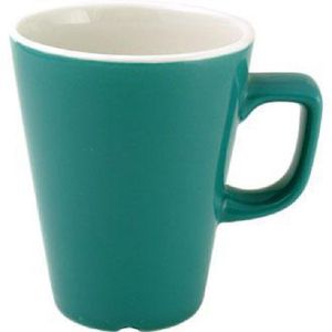 Churchill New Horizons Colour Glaze Cafe Latte Mugs Green 340ml (Pack of 12) - W893  - 1