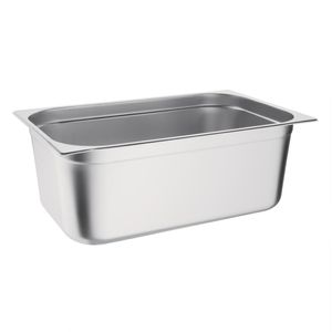 Vogue Stainless Steel 1/1 Gastronorm Pan 200mm - K918  - 1