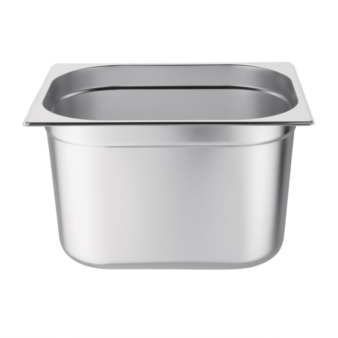 Vogue Stainless Steel 1/2 Gastronorm Pan 200mm - K932  - 2