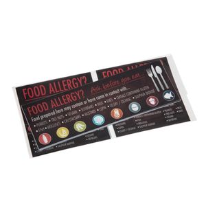 Food Allergen Window and Wall Stickers (Pack of 8) - GM818  - 1