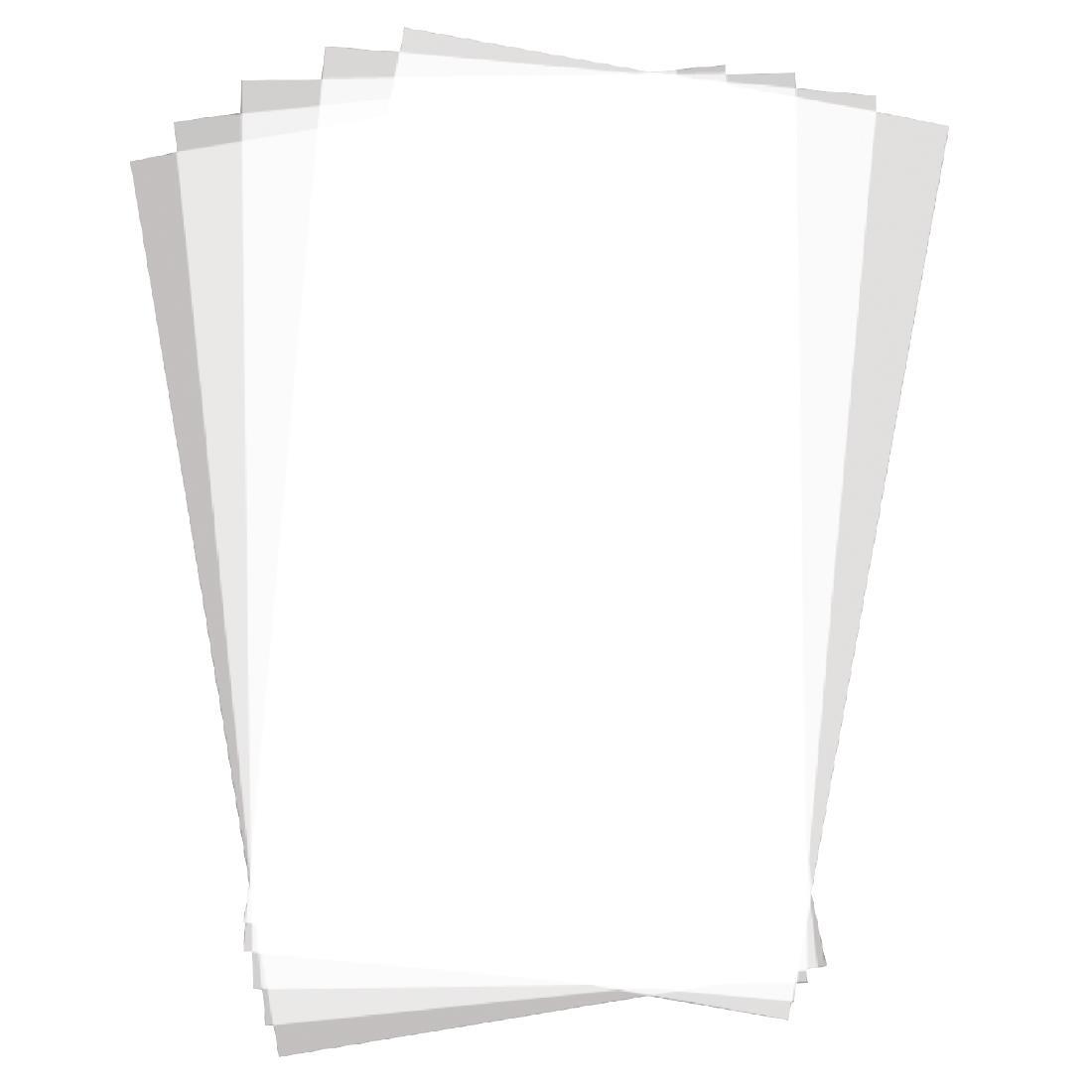 Greaseproof Paper Sheets White 255 x 406mm (Pack of 500) - GF037  - 1