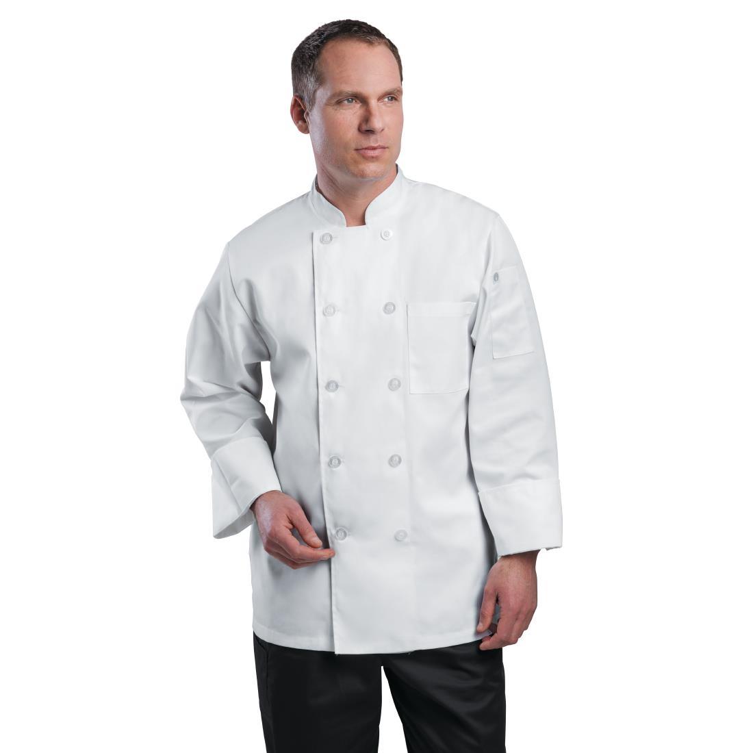 Chef Works Le Mans Chefs Jacket White 5XL - A371-5XL  - 1