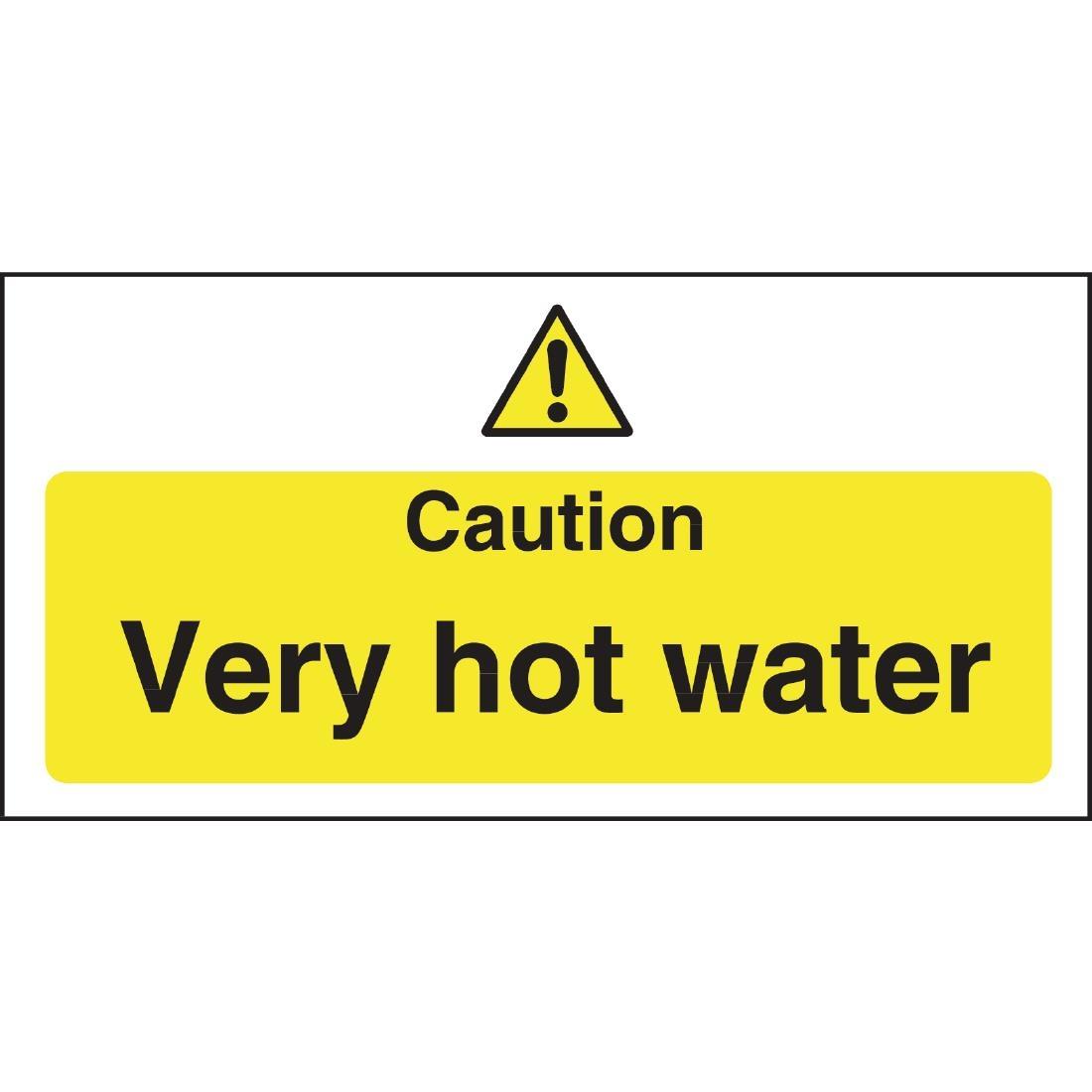 Vogue Caution Very Hot Water Sign - L849  - 4