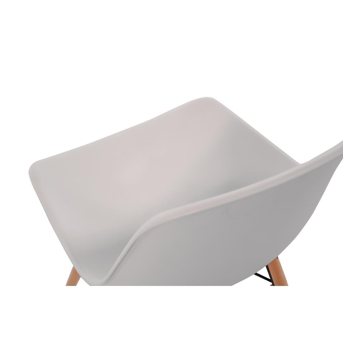 Bolero Arlo Side Chair White (Pack 2) - DM840  - 4