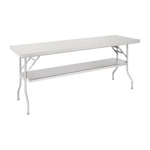 Vogue St/St Folding Work Table 1830x760x780 - DR195  - 1