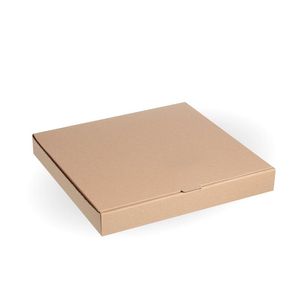 14" Kraft Pizza Boxes (Case of 50) - 195206 - 1