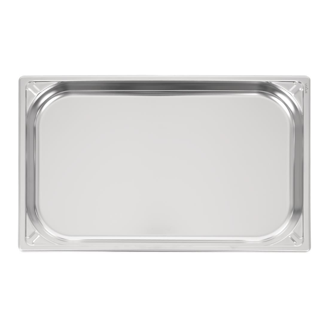 Vogue Heavy Duty Stainless Steel 1/1 Gastronorm Pan 40mm - DW432  - 4