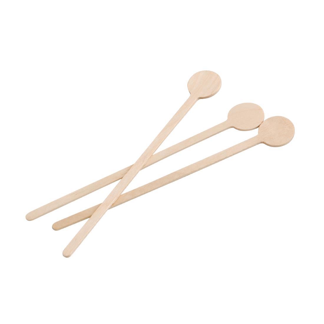 Fiesta Compostable Wooden Cocktail Stirrers 150mm (Pack of 100) - DB493  - 2