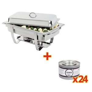 Special Offer Milan Chafer Set And 24 Olympia Chafing Gel Fuel Tins - S600  - 1