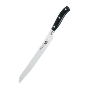 Victorinox Fully Forged Bread Knife Serrated Edge Black 23cm - DR511  - 1