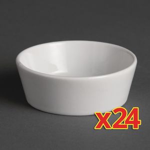 Bulk Buy Olympia Miniature Circle Dishes (Pack of 24) - S657  - 1