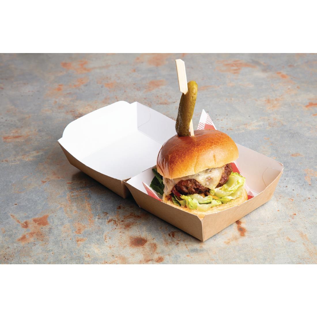 Colpac Compostable Kraft Burger Boxes Small 108mm (Pack of 250) - GE802  - 5