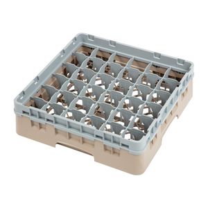 Cambro Camrack Beige 36 Compartments Max Glass Height 92mm - DW558  - 1