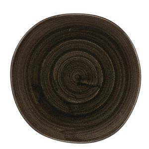 Churchill Stonecast Patina Round Trace Plates Iron Black 210mm (Pack of 12) - DY905  - 1