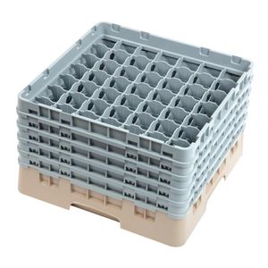 Cambro Camrack Beige 49 Compartments Max Glass Height 257mm - DW562  - 1