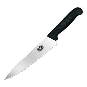 Victorinox Fibrox Serrated Carving Knife 19cm - CC265  - 1