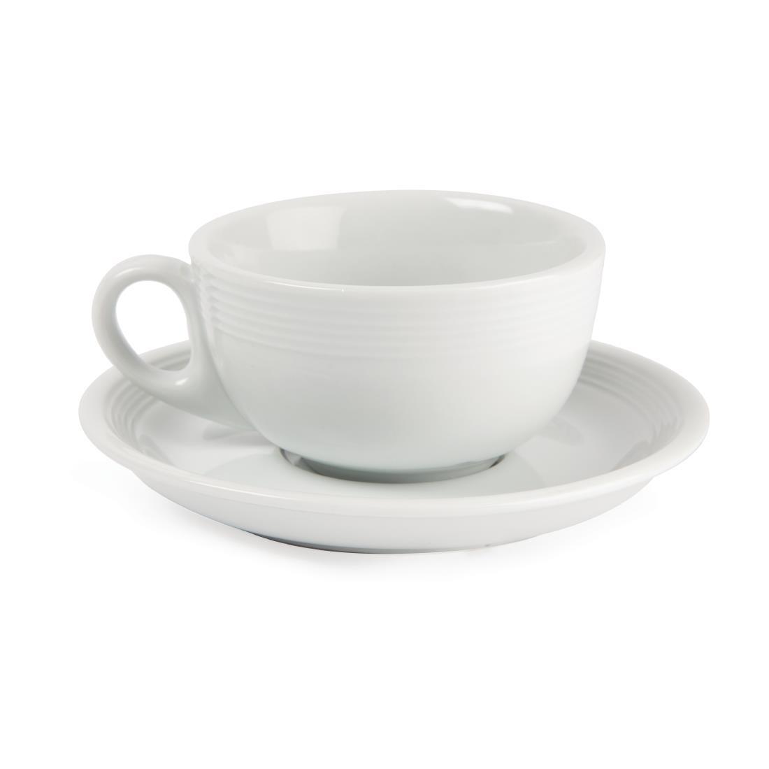 Olympia Linear Cappuccino Cups 206ml (Pack of 12) - U086  - 4