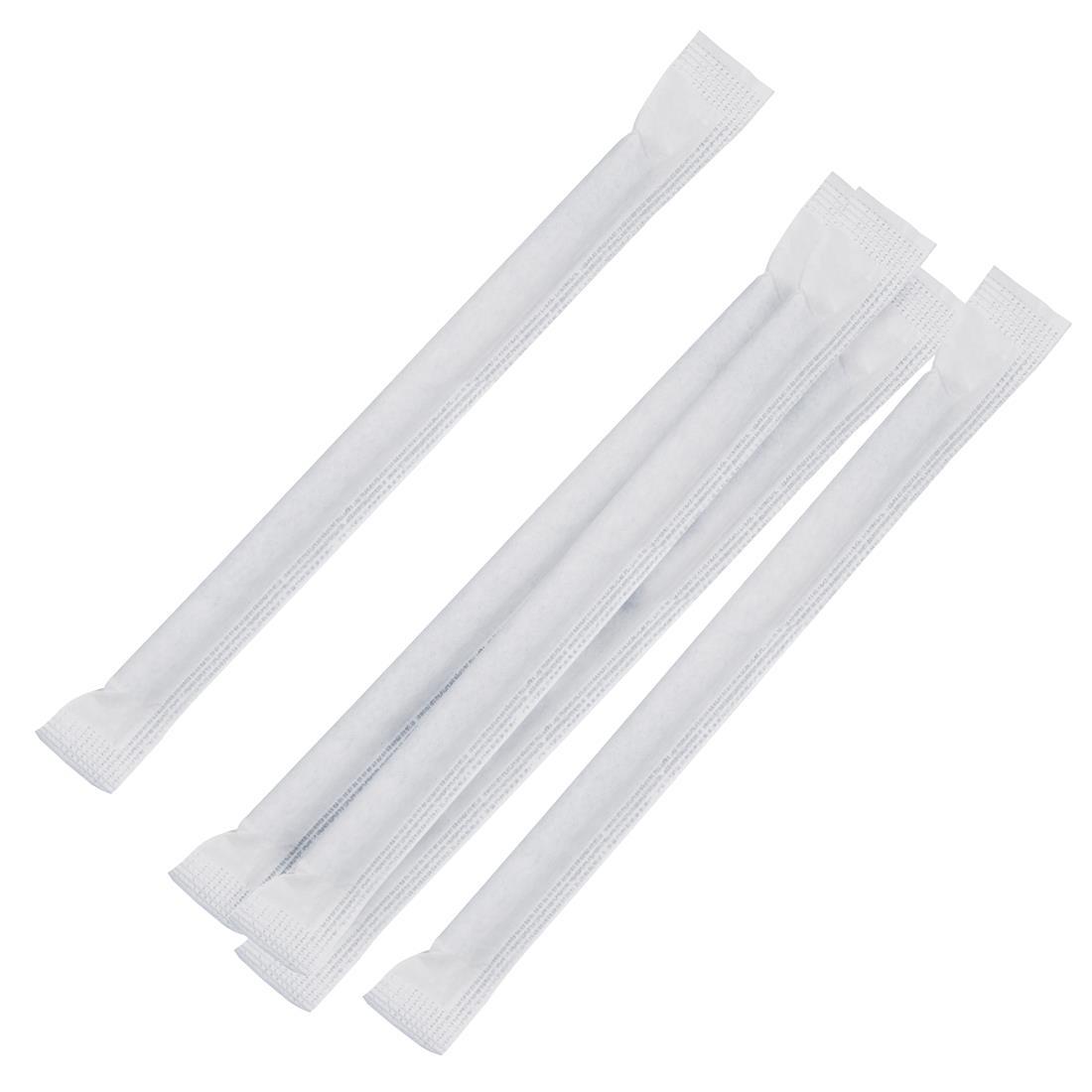 Fiesta Compostable Individually Wrapped Paper Cocktail Stirrer Straws Black (Pack of 250) - FP441  - 5