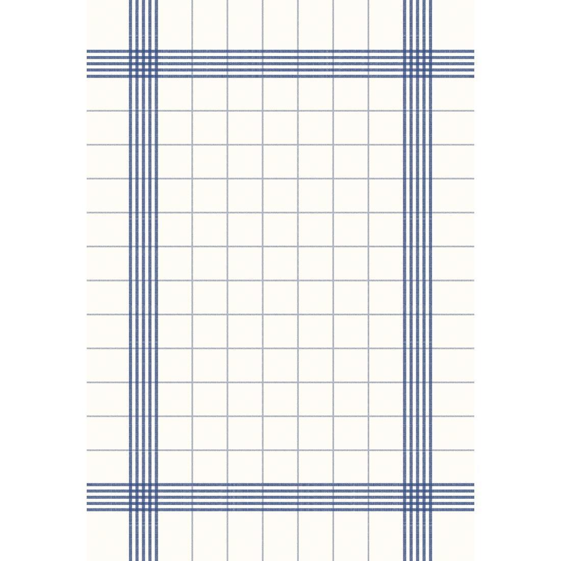 Dunisoft Towel Napkin Blue Check 38x54cm (Pack of 250) - CY523  - 1