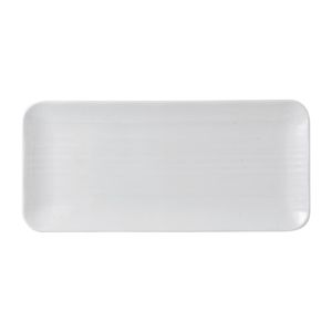 Dudson White Organic Coupe Rect Platter 349 x 158mm (Pack of 6) - FR075  - 1