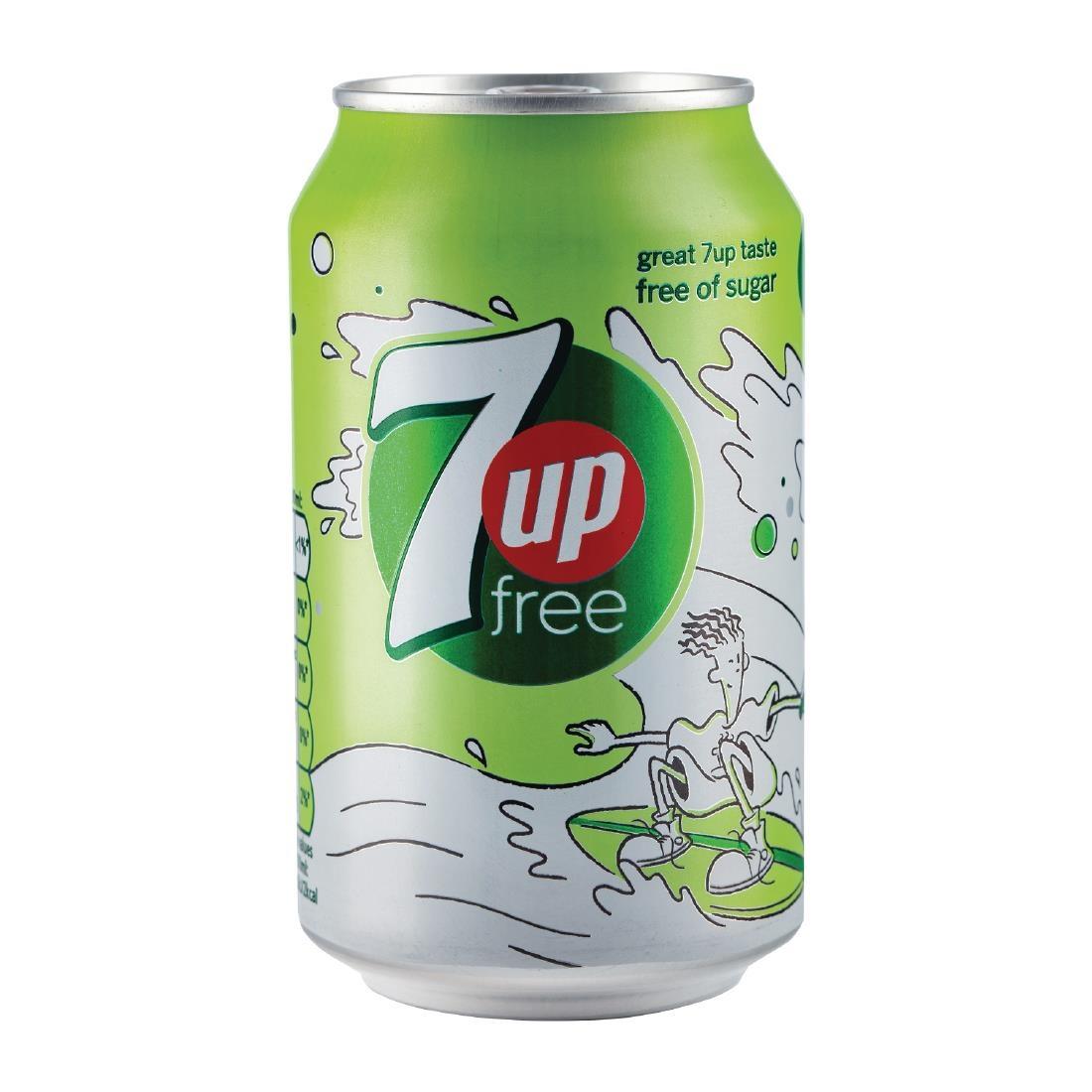 7up Sugar-free Cans 330ml (Pack of 24) - FW837  - 1
