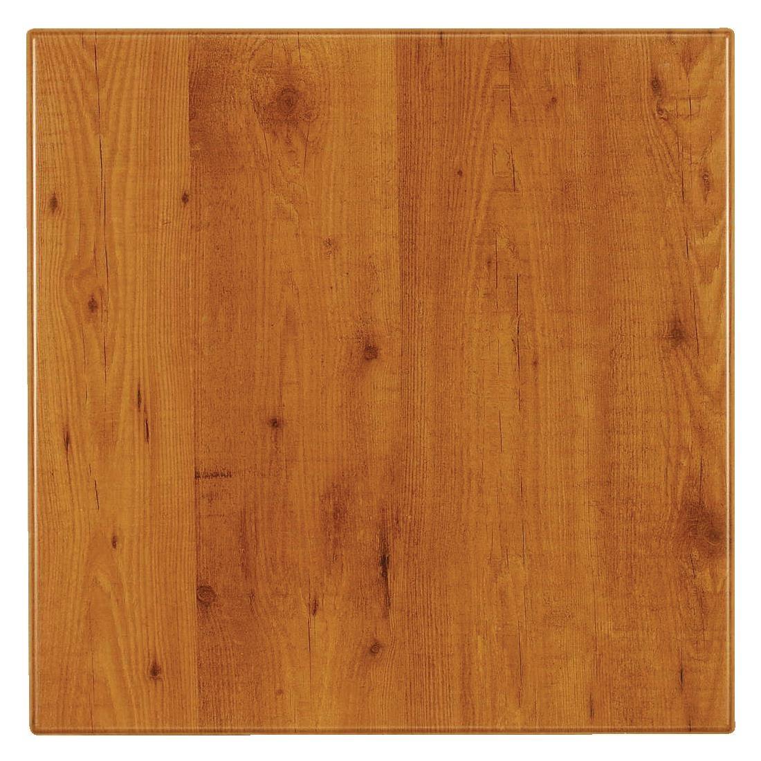 Werzalit Pre-drilled Square Table Top  Pine 700mm - CG713  - 1