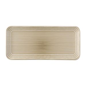 Dudson Harvest Norse Linen Organic Coupe Rect Platter 338x155mm (Pack of 6) - FS811  - 1