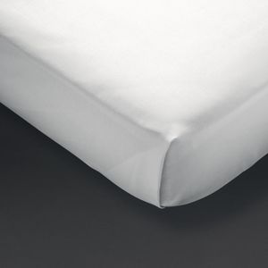 Mitre Essentials Pyramid Flat Sheet White Double - GT828  - 1