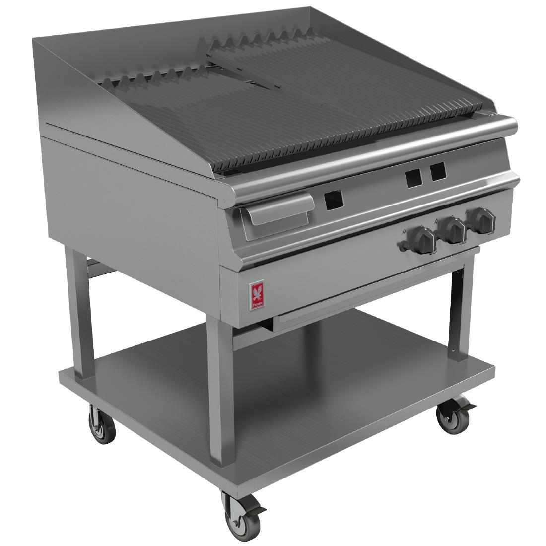 Falcon Dominator Plus Natural Gas Chargrill On Mobile Stand G3925 - GP028-N  - 1