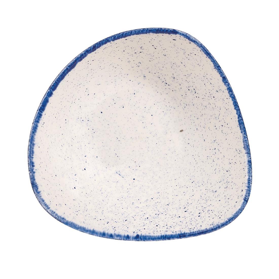 Churchill Stonecast Hints Triangle Bowls Indigo Blue 150mm (Pack of 12) - DS584  - 2
