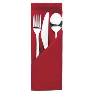Occasions Polyester Napkins Burgundy (Pack of 10) - HB566  - 1