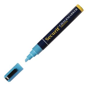 Securit 6mm Liquid Chalk Pen Blue - P525  - 1