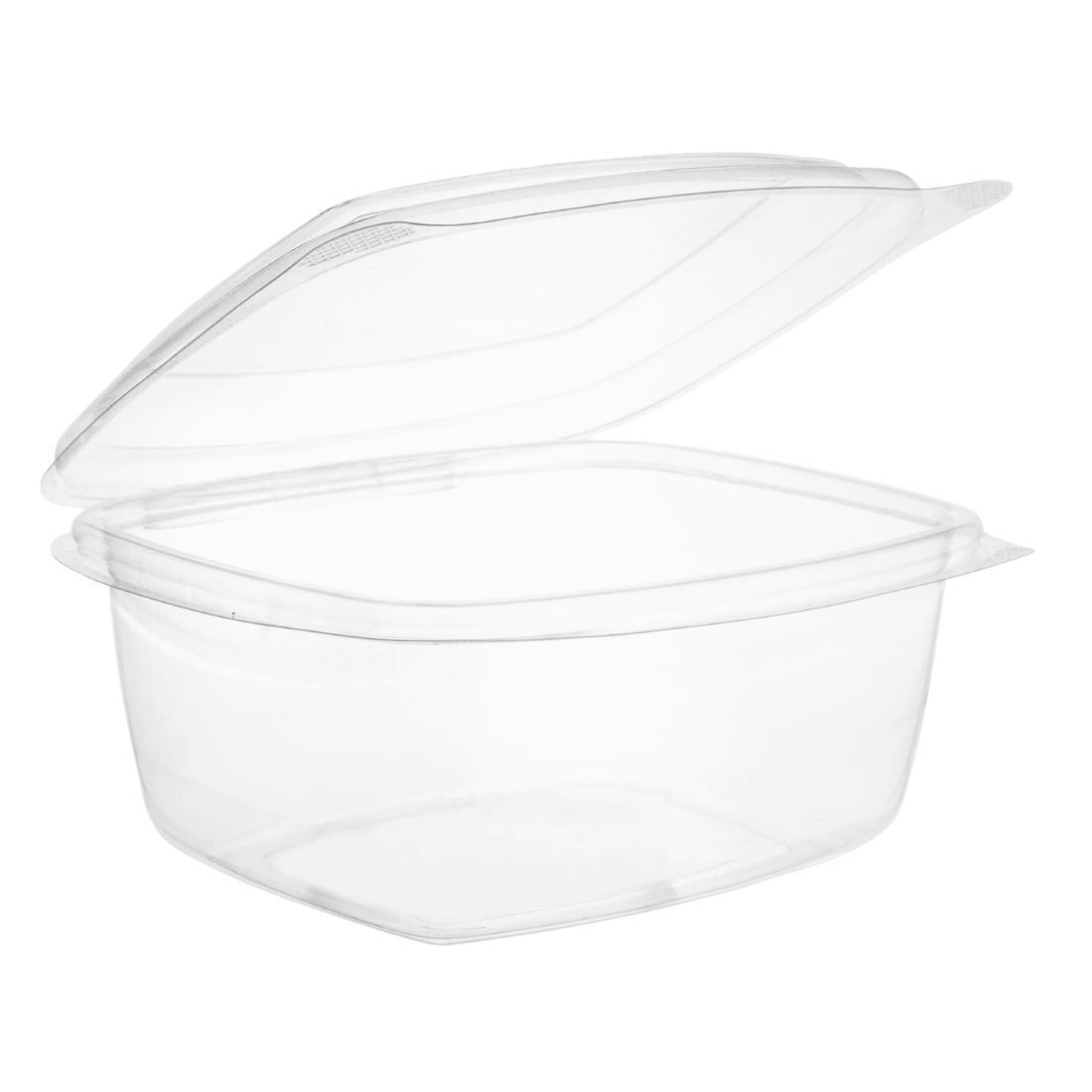 Vegware Compostable PLA Hinged-Lid Deli Containers 473ml / 16oz (Pack of 300) - CP412  - 5