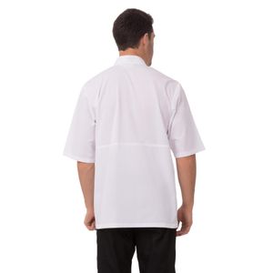 Chefs Works Montreal Cool Vent Unisex Short Sleeve Chefs Jacket White 3XL - A914-3XL  - 3