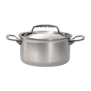 DeBuyer Affinity Stainless Steel Stew Pan With Lid 24 cm - CS687  - 1