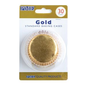PME Cupcake Baking Cases Gold (Pack of 30) - GE848  - 1