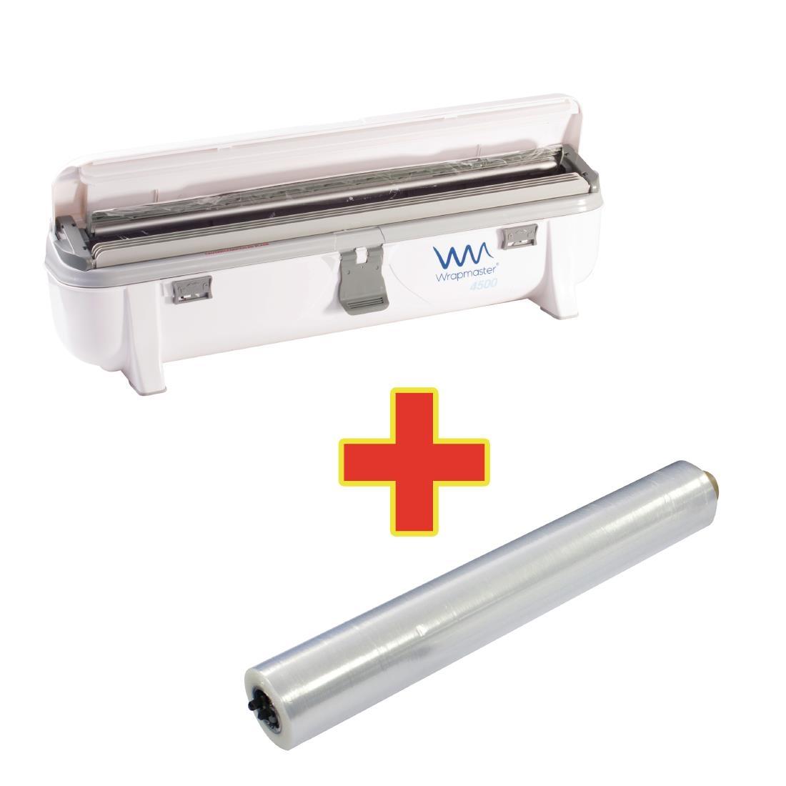 Special Offer Wrapmaster 4500 Dispenser and 3 x 300m Cling Film - S569  - 1