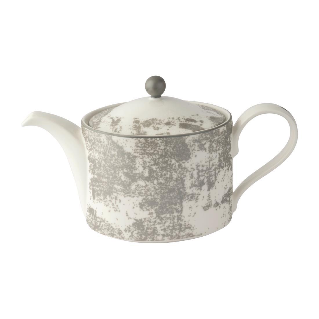 Royal Crown Derby Crushed Velvet Grey Charnwood Tea Pot L S (Pack of 1) - FE119  - 1