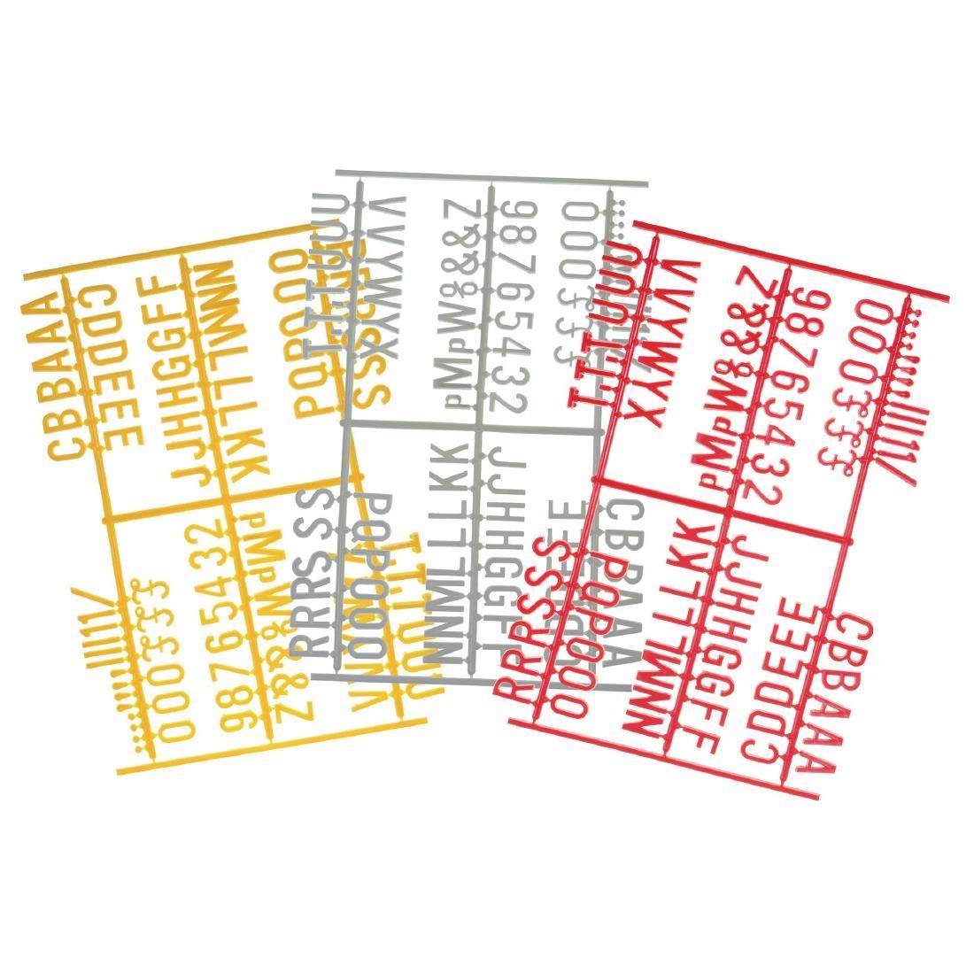Beaumont Peg Board 20mm Letters 540 Characters Yellow (Pack of 20) - HC766  - 2