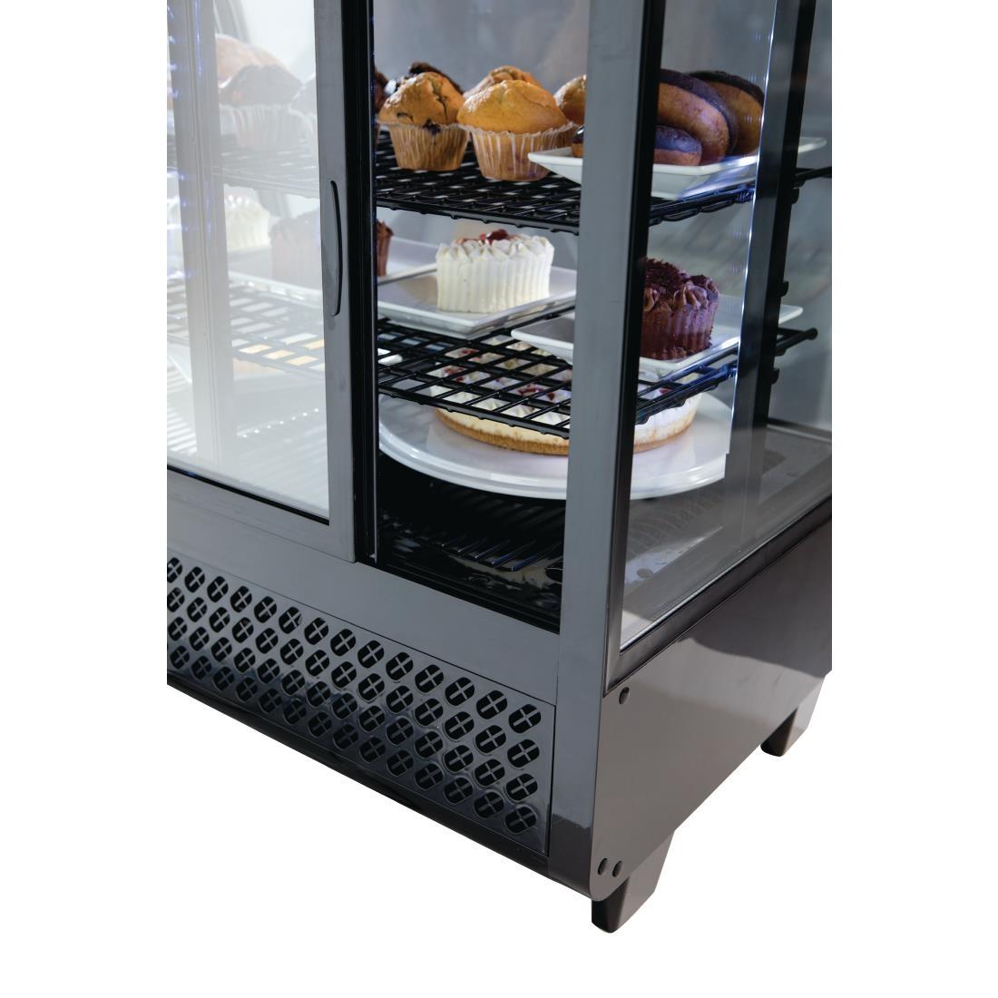 Polar C-Series Countertop Food Display Fridge 100Ltr Black - CC611  - 12