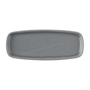 Churchill Emerge Seattle Oblong Plate Grey 254x77mm (Pack of 6) - FS958  - 1