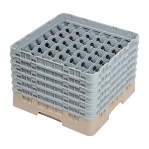 Cambro Camrack Beige 49 Compartments Max Glass Height 298mm - DW563  - 1
