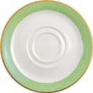 Steelite Rio Green Low Cup Saucers 145mm (Pack of 36) - V2863  - 1
