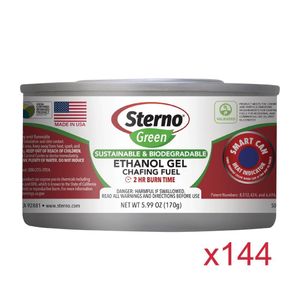 Sterno Green Ethanol Gel Chafing Fuel 2 Hour (Pack of 144)