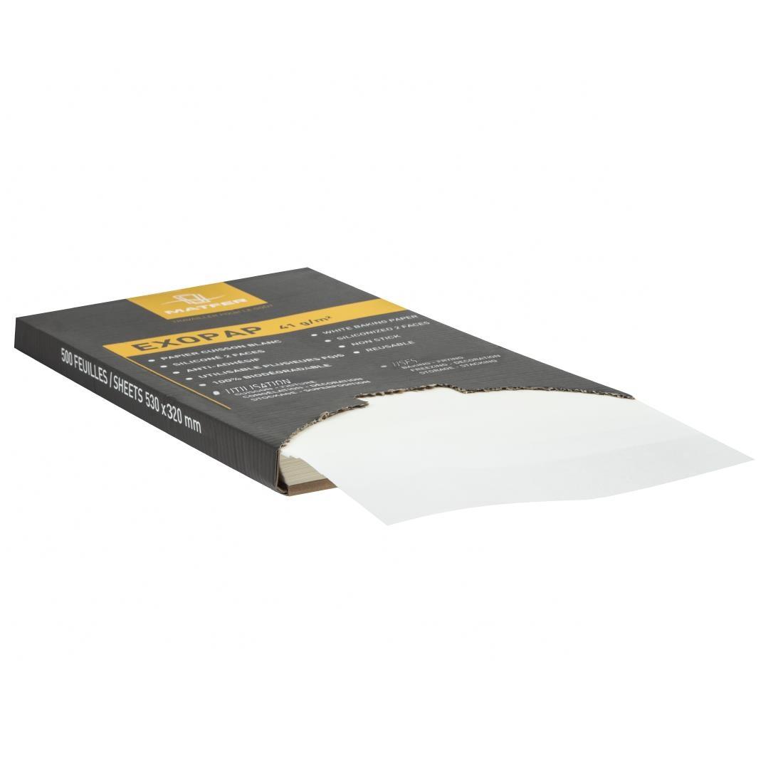 Baking paper 530 x 325 mm, pack of 500 sheets